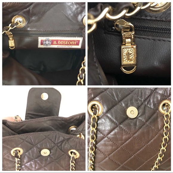 Sold @De a. testoni Italian Genuine Leather Bag - Picture 8 of 8
